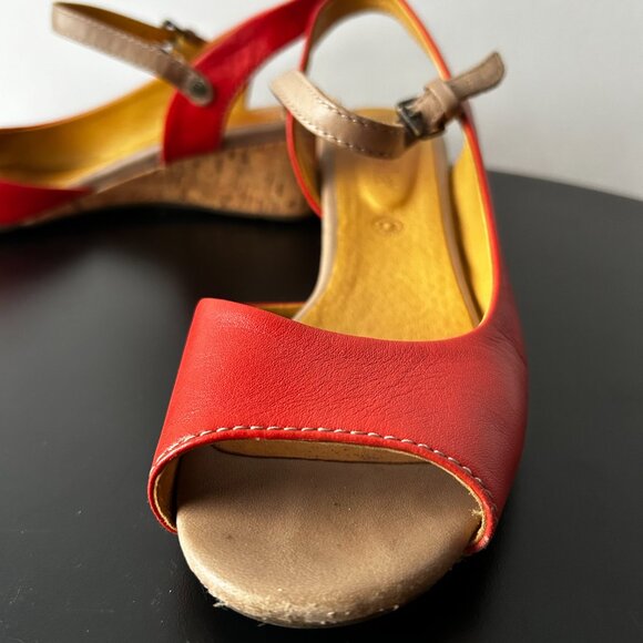 Bussola Persimmon Tampere Low Wedge Sandals Size EU 38 - Picture 7 of 12